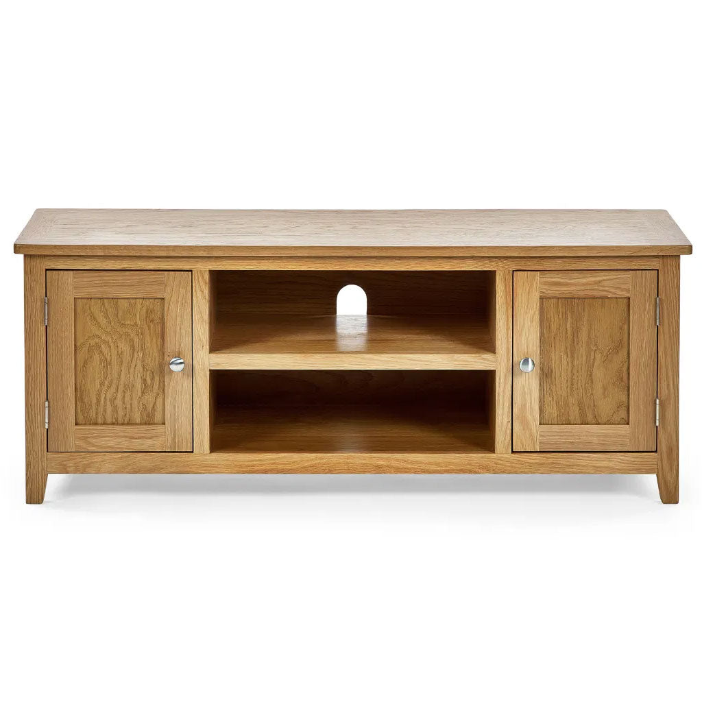 Wooden TV Stand With 2 Doors - Mallory