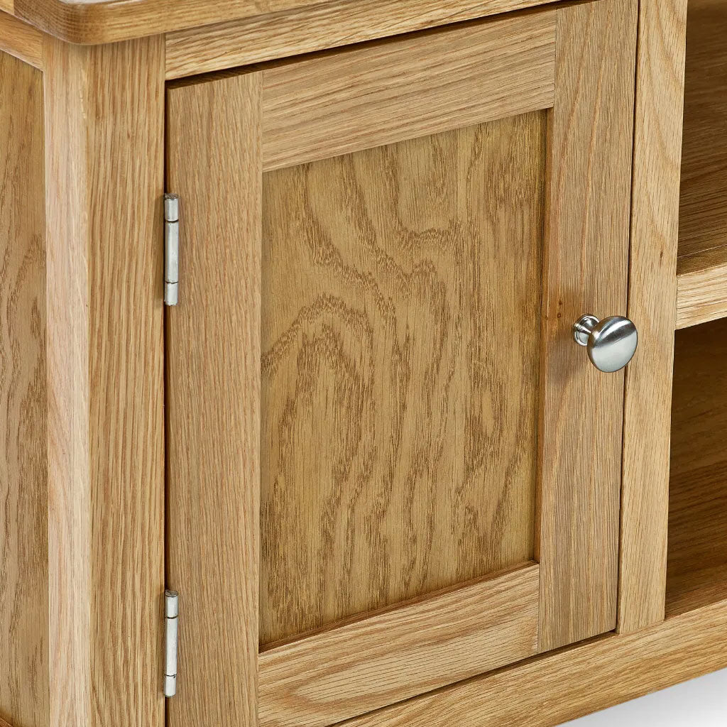 Wooden TV Stand With 2 Doors - Mallory