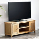 Wooden TV Stand With 2 Doors - Mallory