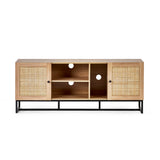 Wooden TV Stand With 2 Doors - Padstow