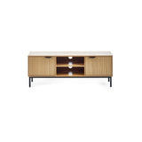 Wooden TV Stand With 2 Doors - Sia