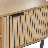 Wooden TV Stand With 2 Doors - Sia