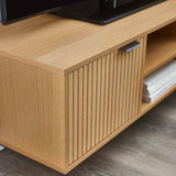 Wooden TV Stand With 2 Doors - Sia