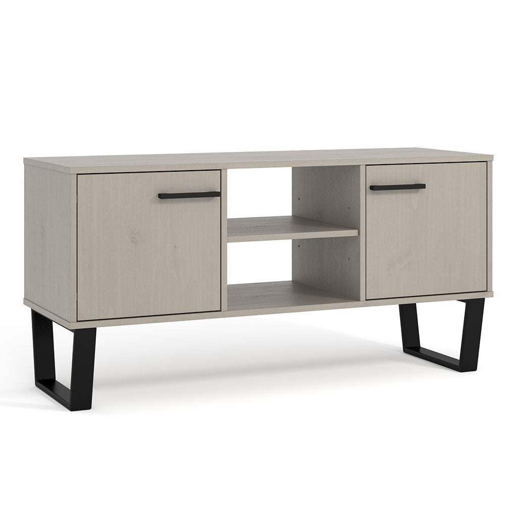 Wooden TV Stand With 2 Doors - Texas