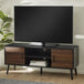 Wooden TV Stand With 2 Doors - Trent