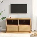 Wooden TV Stand With 2 Drawers And 2 Shelves - Sauda