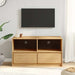 Wooden TV Stand With 2 Drawers And 2 Shelves - Sauda