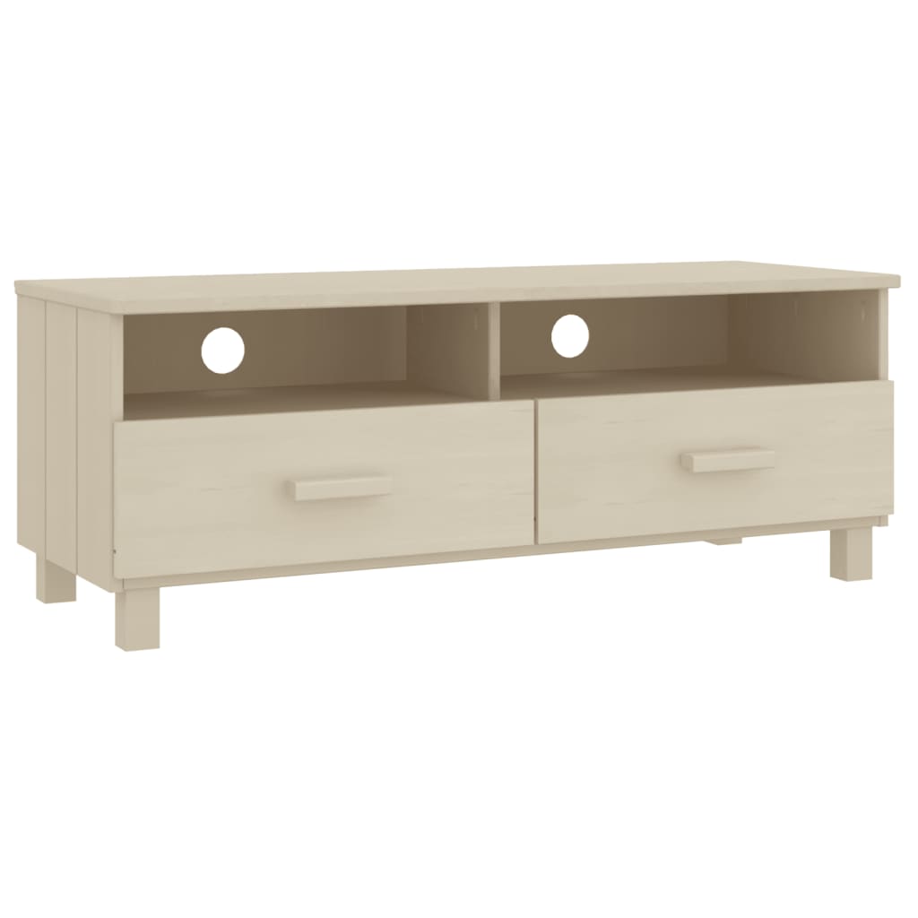 Wooden TV Stand With 2 Drawers - Hamar