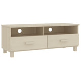 Wooden TV Stand With 2 Drawers - Hamar