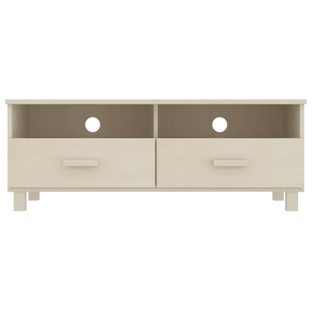 Wooden TV Stand With 2 Drawers - Hamar