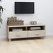 Wooden TV Stand With 2 Drawers - Hamar