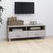 Wooden TV Stand With 2 Drawers - Hamar
