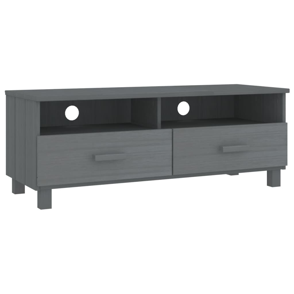 Wooden TV Stand With 2 Drawers - Hamar