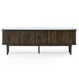 Wooden TV Stand With 2 Sliding Doors - Arya
