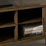 Wooden TV Stand With 2 Sliding Doors - Arya