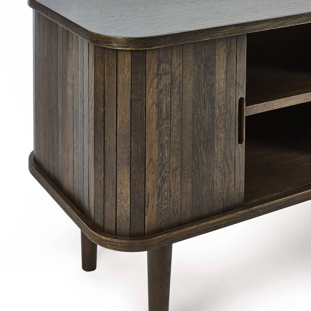 Wooden TV Stand With 2 Sliding Doors - Arya
