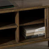 Wooden TV Stand With 2 Sliding Doors - Arya