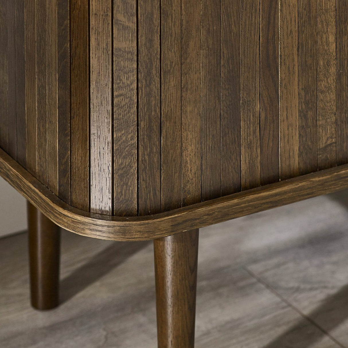 Wooden TV Stand With 2 Sliding Doors - Arya