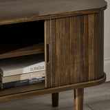 Wooden TV Stand With 2 Sliding Doors - Arya