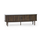 Wooden TV Stand With 2 Sliding Doors - Arya