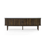 Wooden TV Stand With 2 Sliding Doors - Arya