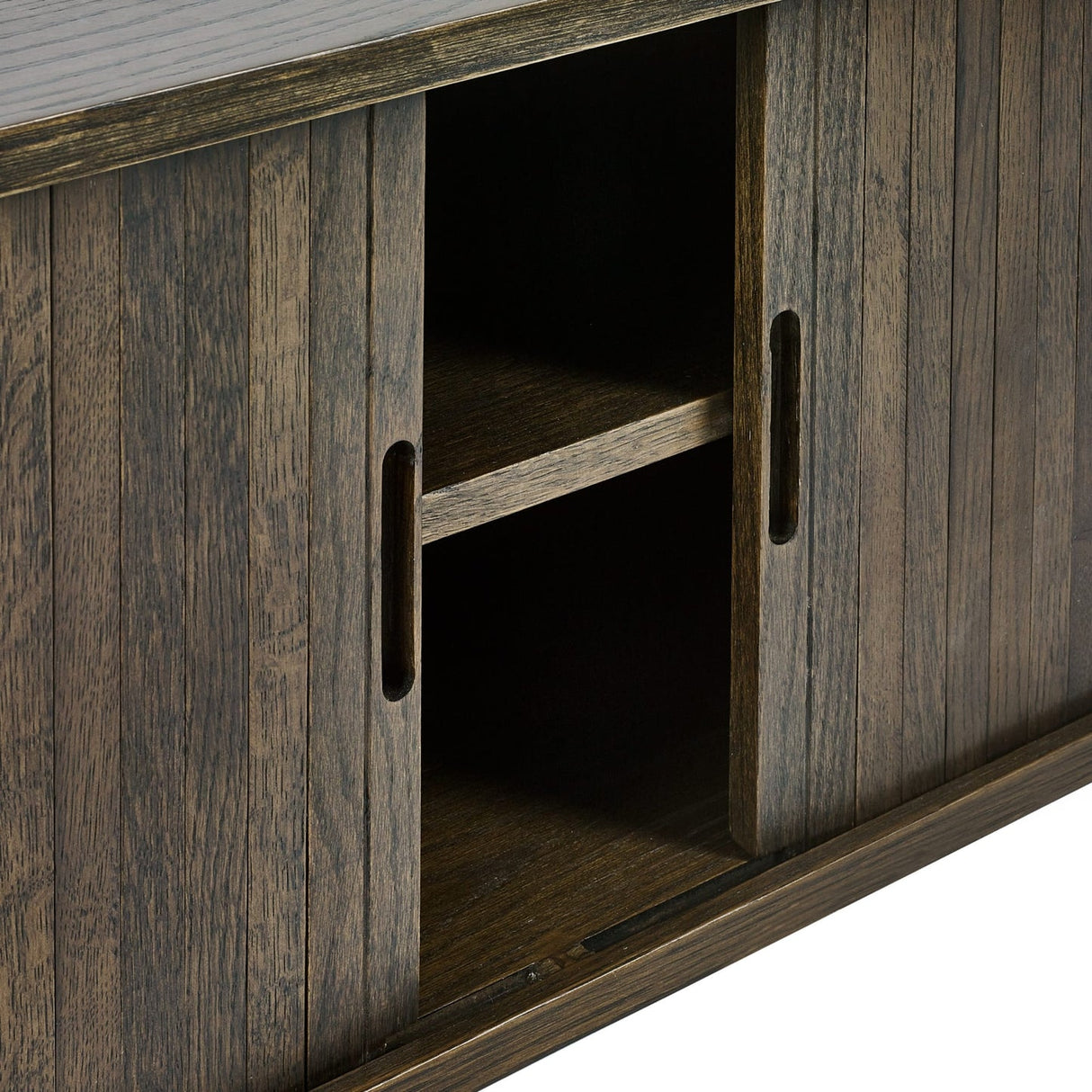 Wooden TV Stand With 2 Sliding Doors - Arya