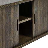 Wooden TV Stand With 2 Sliding Doors - Arya