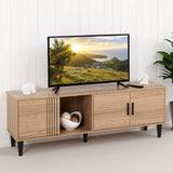 Wooden TV Stand With 3 Doors - Tessa