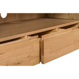 Wooden TV Stand With 3 Drawers - Curve