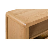 Wooden TV Stand With 3 Drawers - Curve