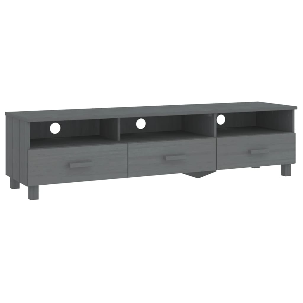 Wooden TV Stand With 3 Drawers - Hamar