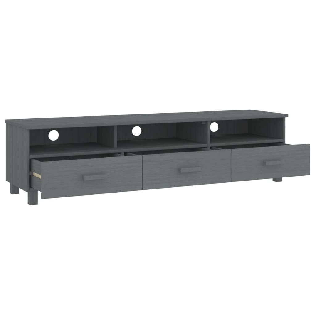 Wooden TV Stand With 3 Drawers - Hamar