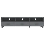 Wooden TV Stand With 3 Drawers - Hamar