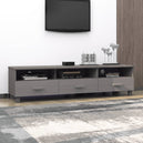 Wooden TV Stand With 3 Drawers - Hamar