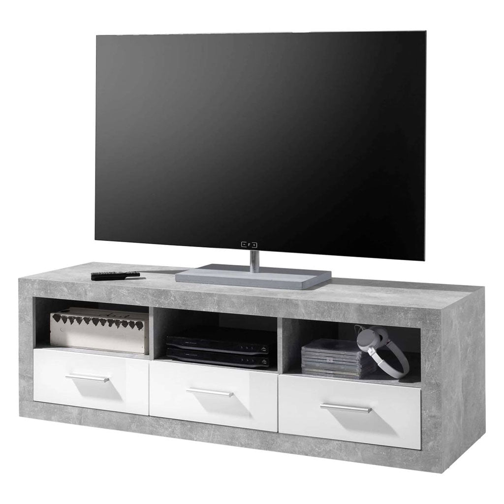 Wooden TV Stand With 3 Drawers - Petros