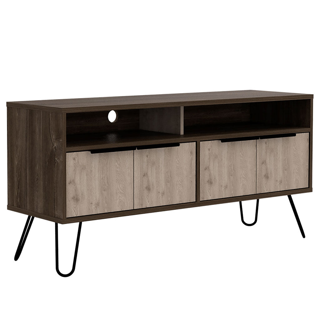 Wooden TV Stand With 4 Doors - Nevada
