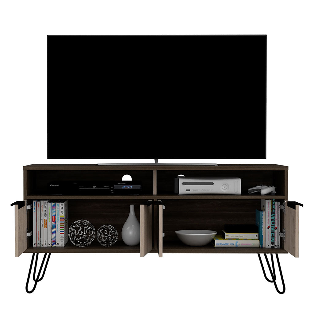 Wooden TV Stand With 4 Doors - Nevada