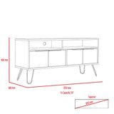 Wooden TV Stand With 4 Doors - Nevada