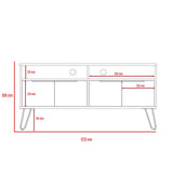 Wooden TV Stand With 4 Doors - Nevada