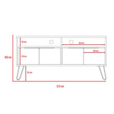 Wooden TV Stand With 4 Doors - Vegas