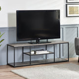 Wooden TV Stand With Metal Frame - Staten