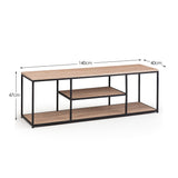Wooden TV Stand With Metal Frame - Tribeca