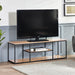 Wooden TV Stand With Metal Frame - Tribeca