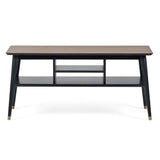 Wooden TV Stand With Shelves - Findlay