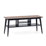 Wooden TV Stand With Shelves - Findlay