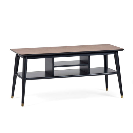Wooden TV Stand With Shelves - Findlay