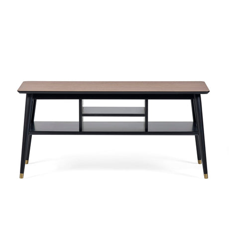 Wooden TV Stand With Shelves - Findlay