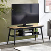 Wooden TV Stand With Shelves - Findlay