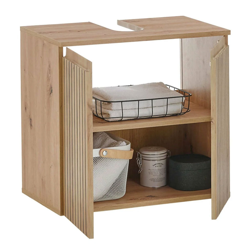 Wooden Under Sink Cabinet With 2 Doors - Austin
