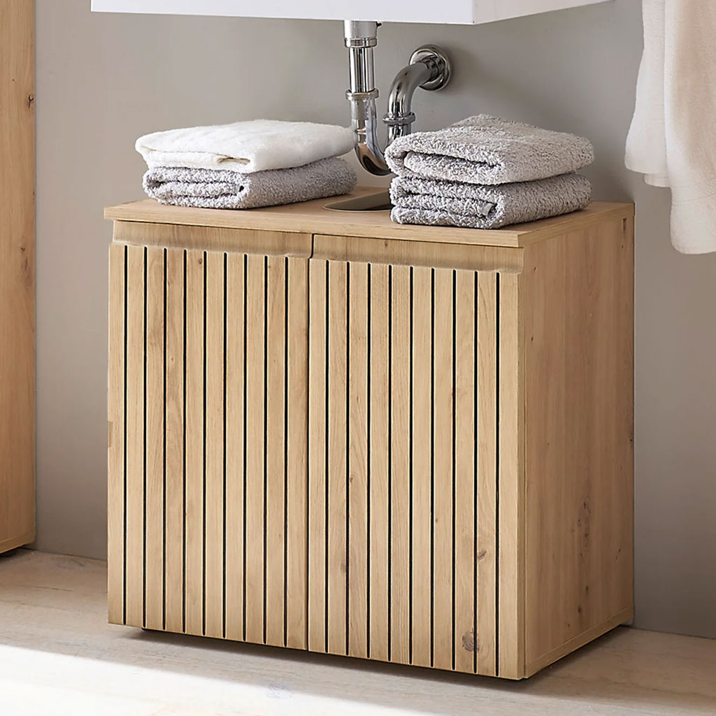 Wooden Under Sink Cabinet With 2 Doors - Austin